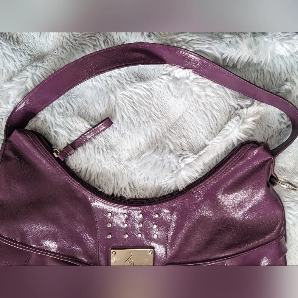 Baby Phat Shimmering Purple Shoulder Bag - Picture 12 of 13